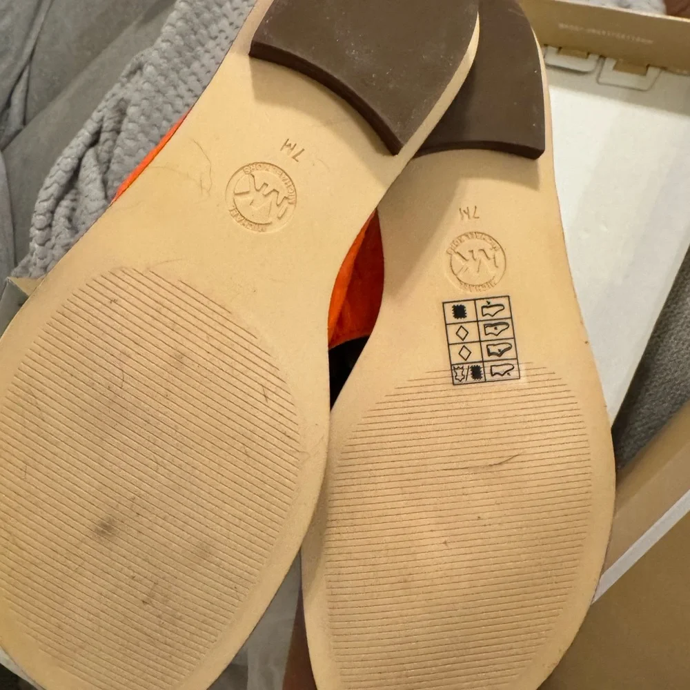 Michael Kors Orange and Brown Sandals - Picture 3 of 7